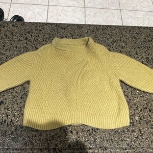 Wilfred Mustard Cowl Neck Sweater